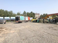 供熱管道電預熱施工現(xiàn)場